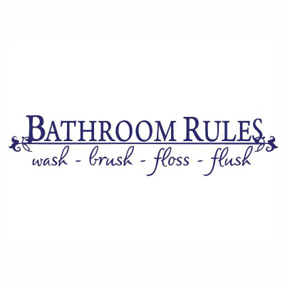 〖Follure〗BATHROOM RULES Wash Brush Floss Flush Quote Saying Wall Sticker For Bathroom
〖Follure〗BATHROOM RULES Wash Brush Floss Flush Quote Saying Wall Sticker For Bathroom