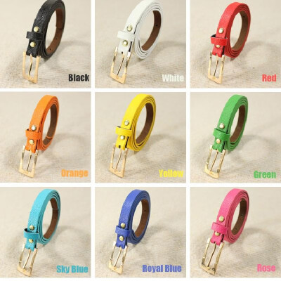 Fashion Women Ladys Waist Belt Slender Candy Color Thin Skinny Waistband Belt PU Leather Green
Fashion Women Ladys Waist Belt Slender Candy Color Thin Skinny Waistband Belt PU Leather Green