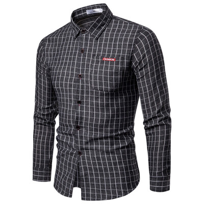 Tailored Mens Fashion Business Leisure Plaid Printing Long-sleeved Shirt Tops Blouse
Tailored Mens Fashion Business Leisure Plaid Printing Long-sleeved Shirt Tops Blouse