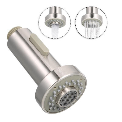 Kitchen Faucet Pull-out Spray Head 2-Function with Check Valve Pull Down Spray Head G12 Replacement Nozzle Brushed Nickle
Kitchen Faucet Pull-out Spray Head 2-Function with Check Valve Pull Down Spray Head G12 Replacement Nozzle Brushed Nickle