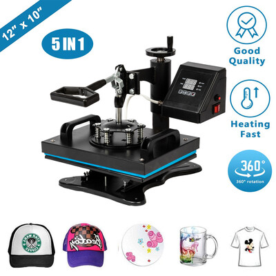 Ktaxon PRO 5 in 1 Heat Press Machine Multifunction Sublimation T Shirt Press Machine Hat Mug Plate Cap T-Shirt
Ktaxon PRO 5 in 1 Heat Press Machine Multifunction Sublimation T Shirt Press Machine Hat Mug Plate Cap T-Shirt