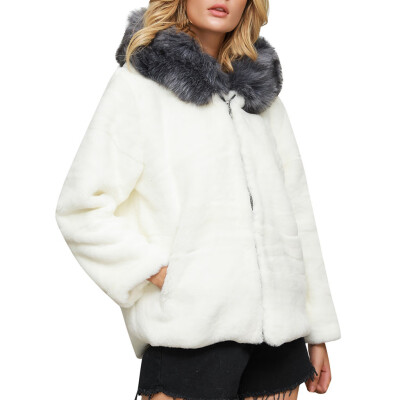 Toponeto Women Fashion Solid Outerwear Faux Fur Cardigan Loose Hooded Pocket Zipper Coat
Toponeto Women Fashion Solid Outerwear Faux Fur Cardigan Loose Hooded Pocket Zipper Coat