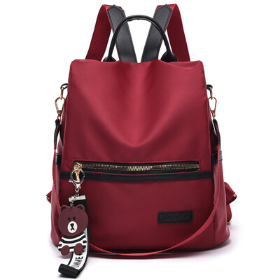 Anti-theft backpack female canvas Oxford cloth backpack fashion travel leisure bags large capacity
Anti-theft backpack female canvas Oxford cloth backpack fashion travel leisure bags large capacity