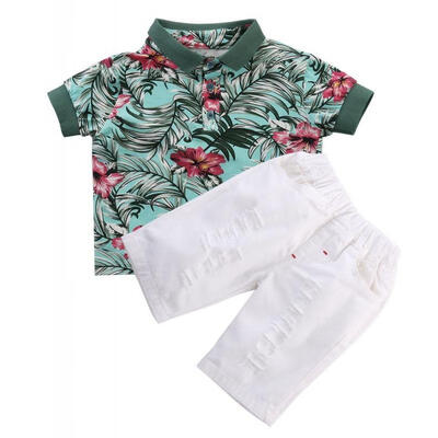 Fashion Kids Baby Boy Clothes Summer Flower Polo shirt TopsShorts Outfits Set 2pcs Suit
Fashion Kids Baby Boy Clothes Summer Flower Polo shirt TopsShorts Outfits Set 2pcs Suit