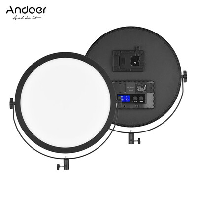 Andoer SO-50T Ultrathin Bi-color Round LED Video Light 3200K-5600K Photography Fill Light Stepless Diammable LCD Display Screen CR
Andoer SO-50T Ultrathin Bi-color Round LED Video Light 3200K-5600K Photography Fill Light Stepless Diammable LCD Display Screen CR
