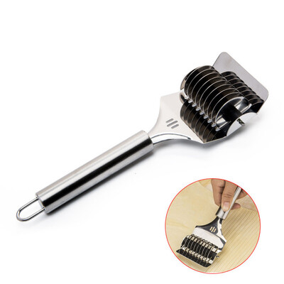Siaonvr Stainless Steel Spaghett Noodle Maker Lattice Roller Docker Dough Cutter Tool
Siaonvr Stainless Steel Spaghett Noodle Maker Lattice Roller Docker Dough Cutter Tool