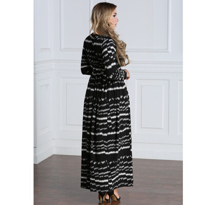 Sexy Women Plus Size Printed Dress Big Size Round Neck Ankle-Length Long Maxi Dress Black
Sexy Women Plus Size Printed Dress Big Size Round Neck Ankle-Length Long Maxi Dress Black
