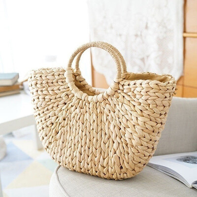 Fashion Women Wicker Handbag Bags Totes Beach Straw Woven Summer Rattan Basket Bag Retro
Fashion Women Wicker Handbag Bags Totes Beach Straw Woven Summer Rattan Basket Bag Retro