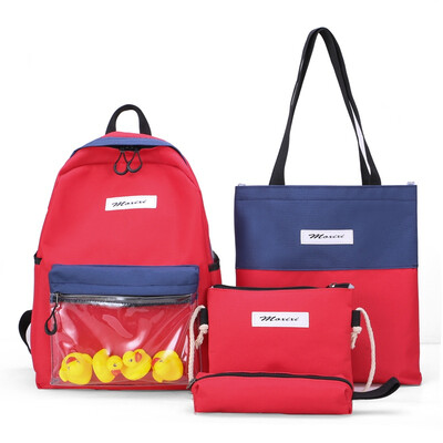 Double shoulder bag female Korean version two shoulder back cute girl schoolbag junior high school student schoolbag four pieces s
Double shoulder bag female Korean version two shoulder back cute girl schoolbag junior high school student schoolbag four pieces s