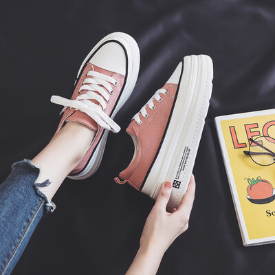 Spring 2019 summer half white shoes female Korean students have no heel&a loafer canvas shoes tide shoes
Spring 2019 summer half white shoes female Korean students have no heel&a loafer canvas shoes tide shoes