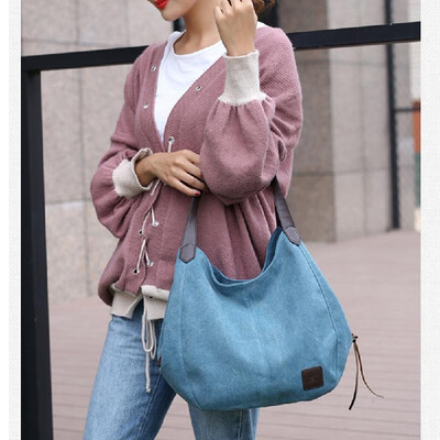 Fashion Women Vintage Canvas Handbags Shoulder Bags Large Capacity Multi-Pockets Casual Ladies Totes
Fashion Women Vintage Canvas Handbags Shoulder Bags Large Capacity Multi-Pockets Casual Ladies Totes