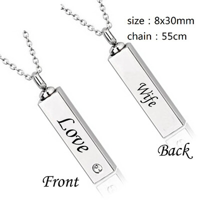 Square Cylinders Necklace for Ashes Lettering Heart Cremation Memorial Keepsake Pendant Necklace Jewelry Love Commemorative Gift
Square Cylinders Necklace for Ashes Lettering Heart Cremation Memorial Keepsake Pendant Necklace Jewelry Love Commemorative Gift