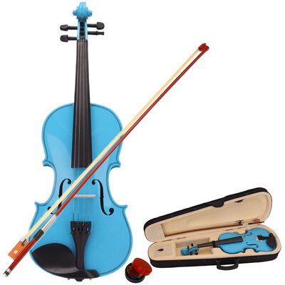 Ktaxon Sky Blue 44 Size Handcrafted Solid Wood Violin with Bow Rosin Case for kids who are 12&Adult
Ktaxon Sky Blue 44 Size Handcrafted Solid Wood Violin with Bow Rosin Case for kids who are 12&Adult