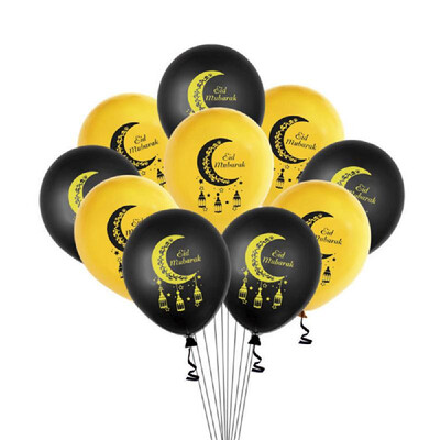 10Pcs EID Balloons Ramadan Decoration Moon Mosque Printed Pattern Balloons for Muslim EID Party Supplies
10Pcs EID Balloons Ramadan Decoration Moon Mosque Printed Pattern Balloons for Muslim EID Party Supplies