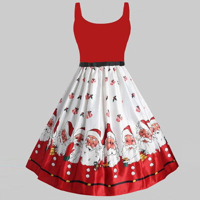 Tailored Women Vintage Sleeveless Christmas Print Housewife Evening Party Prom Dress
Tailored Women Vintage Sleeveless Christmas Print Housewife Evening Party Prom Dress