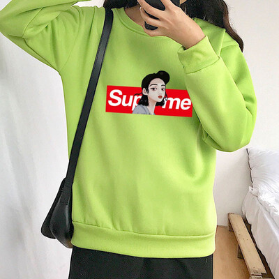 Women Simple Winter Plus Velvet Sweatshirts Warm Long Sleeve Cute Print Casual Loose Round Collar Sweatshirts
Women Simple Winter Plus Velvet Sweatshirts Warm Long Sleeve Cute Print Casual Loose Round Collar Sweatshirts