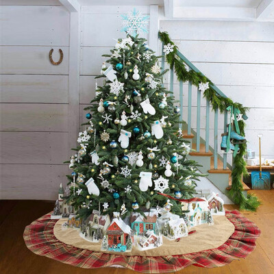 Tailored Christmas Fabric Plaid 120cm Christmas Tree Skirt Christmas Tree Bottom Ornament
Tailored Christmas Fabric Plaid 120cm Christmas Tree Skirt Christmas Tree Bottom Ornament