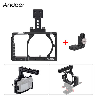 Andoer Protective Aluminum Alloy Video Camera Cage Hand Grip Top Handle Baseplate Kit Film Making System with Cable Clamp fo
Andoer Protective Aluminum Alloy Video Camera Cage Hand Grip Top Handle Baseplate Kit Film Making System with Cable Clamp fo