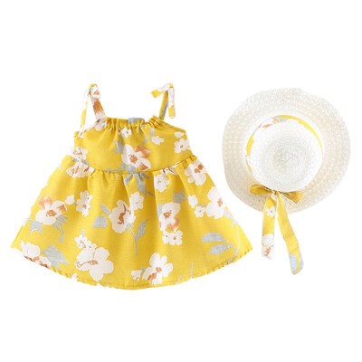 2018 Fashion Summer Girl Flowers Straw HatBow Strap Princess Dress Children Dress Girls Clothes Set 1-4T L1
2018 Fashion Summer Girl Flowers Straw HatBow Strap Princess Dress Children Dress Girls Clothes Set 1-4T L1