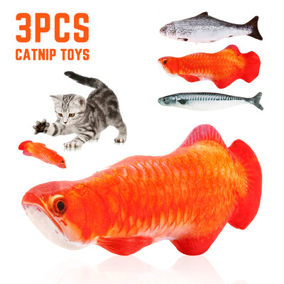 3Pcs Catnip Toys Cat Toys for Indoor Cats3D Fish Shape Cat ToyCat Toys with Catnip-118in
3Pcs Catnip Toys Cat Toys for Indoor Cats3D Fish Shape Cat ToyCat Toys with Catnip-118in