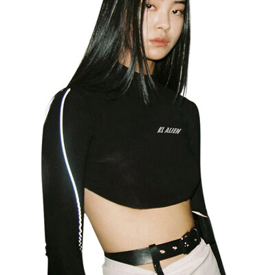 Best Sell Autumn Women Short Tops Sexy New Reflective Letter Print Slim T-shirt Long Sleeve Turtleneck Fashion Tops
Best Sell Autumn Women Short Tops Sexy New Reflective Letter Print Slim T-shirt Long Sleeve Turtleneck Fashion Tops