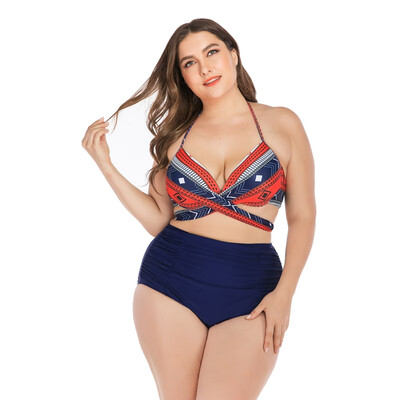 Women Tankini Patchwork Halter Top High Waist Bikini Swimwear Lady Underwire Padded Bra Plus Size Swimsuit Beach Suit
Women Tankini Patchwork Halter Top High Waist Bikini Swimwear Lady Underwire Padded Bra Plus Size Swimsuit Beach Suit