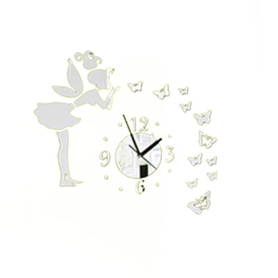 DIY 3D Butterflies Fairy Girl Wall Sticker Mirror Wall Clocks Office Home Decoration
DIY 3D Butterflies Fairy Girl Wall Sticker Mirror Wall Clocks Office Home Decoration