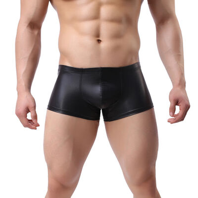 Mens Soft Breathable Stretch Boxer New Fashion Patent Leather Solid Colors Underwear Man Boxer
Mens Soft Breathable Stretch Boxer New Fashion Patent Leather Solid Colors Underwear Man Boxer