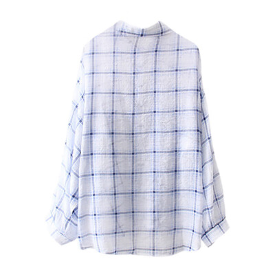 Women Chiffon Blouse Top Full Sleeve Shirts Summer Sun Protection Tops Plaid Print Thin Shirt Blouse
Women Chiffon Blouse Top Full Sleeve Shirts Summer Sun Protection Tops Plaid Print Thin Shirt Blouse