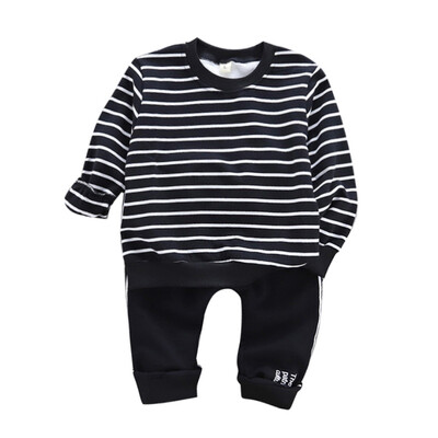 Autumn Set Baby Boys Long Sleeve Stripe Print Sweatshirt TopsPants Trouser Costume Set
Autumn Set Baby Boys Long Sleeve Stripe Print Sweatshirt TopsPants Trouser Costume Set