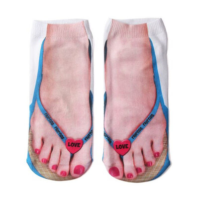 Hot 3D Printed Flip Flops Socks Cute Foot Funny Socks Slippers Outdoor Camping Hiking Running Comfortable Socks Women 2018
Hot 3D Printed Flip Flops Socks Cute Foot Funny Socks Slippers Outdoor Camping Hiking Running Comfortable Socks Women 2018