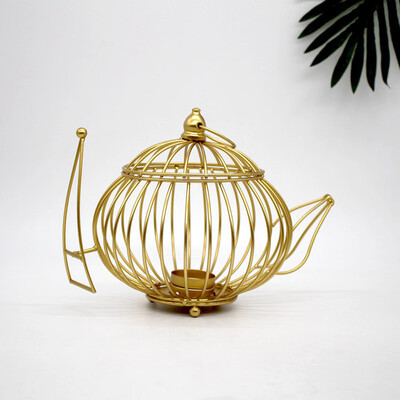 Toponeto Wire Teapot-Shaped Hollow Design Candlestick Dedication Candlestick Decoration A
Toponeto Wire Teapot-Shaped Hollow Design Candlestick Dedication Candlestick Decoration A