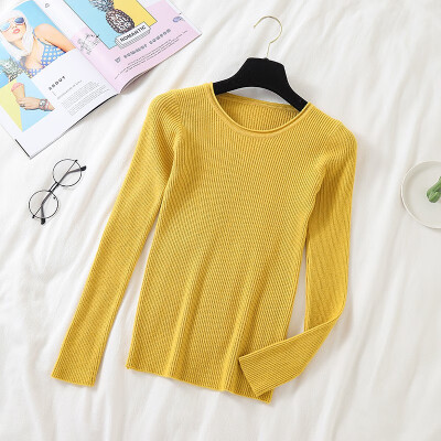 Women Korean Solid Color Sweater Female Knitted Long Sleeves Pullovers Basic O Neck Jumpers Autumn Pull Femme
Women Korean Solid Color Sweater Female Knitted Long Sleeves Pullovers Basic O Neck Jumpers Autumn Pull Femme