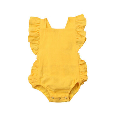 Newborn Baby Girl Rompers Jumpsuits For Girls Clothes Summer Ruffled Solid Color Sleeveless Backless Romper Jumpsuit Outfit
Newborn Baby Girl Rompers Jumpsuits For Girls Clothes Summer Ruffled Solid Color Sleeveless Backless Romper Jumpsuit Outfit
