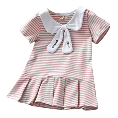 Summer Casual Baby Girls Stripe Print Short Sleeve Dress Kids Toddler Pageant Dresses Clothes
Summer Casual Baby Girls Stripe Print Short Sleeve Dress Kids Toddler Pageant Dresses Clothes