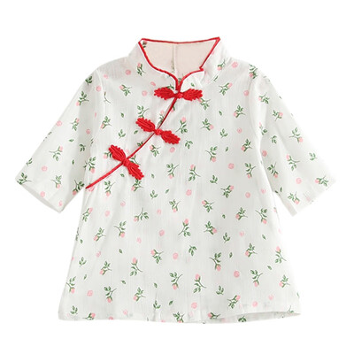 New Brand Summer Girls Dresses Rose Cheongsam Dress Girl Clothing Princess Dress Children Costume 100 Cotton Kids Clothes
New Brand Summer Girls Dresses Rose Cheongsam Dress Girl Clothing Princess Dress Children Costume 100 Cotton Kids Clothes