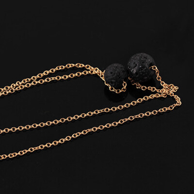 New Fashion Style Double Lava Stone Necklace Black Lava rock Necklace Aromatherapy Mothers day Gift for her
New Fashion Style Double Lava Stone Necklace Black Lava rock Necklace Aromatherapy Mothers day Gift for her
