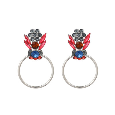 Big Circle Smooth Fashion Women Gold Silver Color Ear Ring Metal Chic Retro Exaggerated Metal Color Rhinestone Earrings
Big Circle Smooth Fashion Women Gold Silver Color Ear Ring Metal Chic Retro Exaggerated Metal Color Rhinestone Earrings