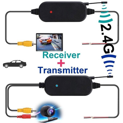 24G Wireless Color Video Transmitter Receiver for Car Rear Backup View Camera Suitable for DVD NabifationCar DisplayPadcar MP5
24G Wireless Color Video Transmitter Receiver for Car Rear Backup View Camera Suitable for DVD NabifationCar DisplayPadcar MP5
