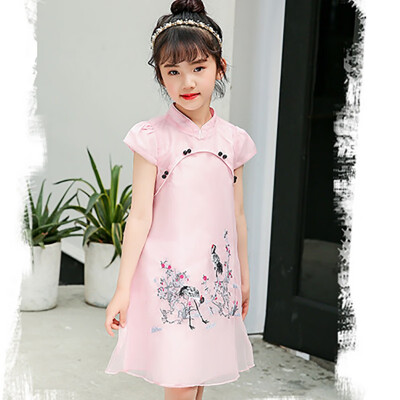 Children Girls Short-sleeved Dress Chinese Style Vintage Cheongsam One-piece Qipao Cute Embroidery Print Dress Baby Clothes
Children Girls Short-sleeved Dress Chinese Style Vintage Cheongsam One-piece Qipao Cute Embroidery Print Dress Baby Clothes