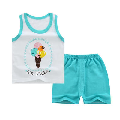 Summer Cotton Kids Casual Outfits Set-Sleeveless Cartoon Printed T-shirt And Pure Colored Short Pants 2-7T
Summer Cotton Kids Casual Outfits Set-Sleeveless Cartoon Printed T-shirt And Pure Colored Short Pants 2-7T