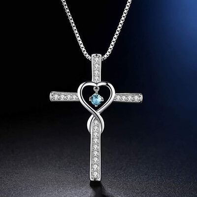 Infinity Love God Cross CZ Pendant Necklace with Birthstone Birthday Gifts Jewelry for Women Girls
Infinity Love God Cross CZ Pendant Necklace with Birthstone Birthday Gifts Jewelry for Women Girls