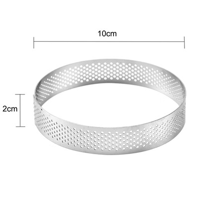 French Style Mousse Cake Ring Stainless Steel Circle Mousse Ring Cake Baking Tool Set Round With Hole Breathable Bakeware
French Style Mousse Cake Ring Stainless Steel Circle Mousse Ring Cake Baking Tool Set Round With Hole Breathable Bakeware