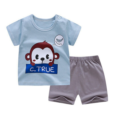 Baby Boys Girls Summer Clothes Sets Short Sleeve Cartoon Print Tops Blouse T-shirtShorts Casual Outfits Sets
Baby Boys Girls Summer Clothes Sets Short Sleeve Cartoon Print Tops Blouse T-shirtShorts Casual Outfits Sets
