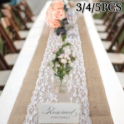 345 Pcs Vintage Lace Burlap Jute Table Natural Hessian Table Rustic Wedding Table Decoration
345 Pcs Vintage Lace Burlap Jute Table Natural Hessian Table Rustic Wedding Table Decoration