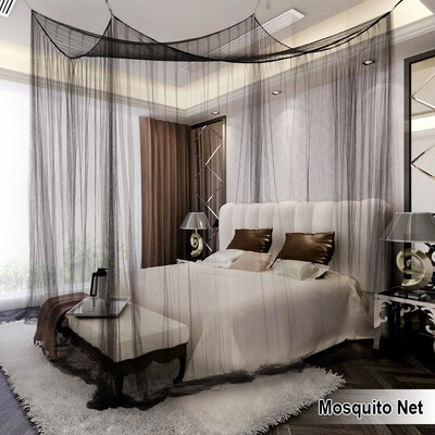 210x190x240CM Corner Post Bed Canopy Mosquito Net Full Queen King Size Netting Black Bedding
210x190x240CM Corner Post Bed Canopy Mosquito Net Full Queen King Size Netting Black Bedding