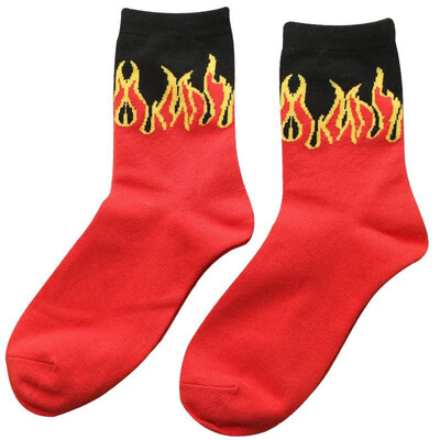 Fashion Mens Womens Unisex Casual Cotton Flame Hip Hop Socks Skateboard Socks 
Fashion Mens Womens Unisex Casual Cotton Flame Hip Hop Socks Skateboard Socks