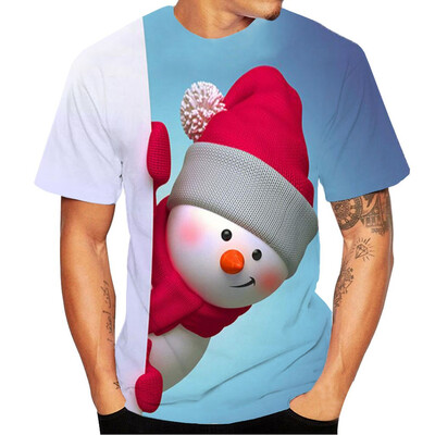 Toponeto Couples 3-D Printed Christmas Short-sleeved Top Fashion Printed Short Sleeves
Toponeto Couples 3-D Printed Christmas Short-sleeved Top Fashion Printed Short Sleeves
