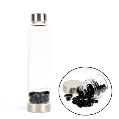 HOT SALE Natural Quartz Crystal Glass Water Bottle Gema Point Crystal Wand Healing Reiki Healing Glass Bottle
HOT SALE Natural Quartz Crystal Glass Water Bottle Gema Point Crystal Wand Healing Reiki Healing Glass Bottle