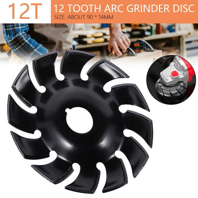 Wood Carving Disc 12-tooth Arc Grinder Disc 90mm Angle Grinder Woodworking Root Milling Cutter for 16mm Aperture Angle Grinder
Wood Carving Disc 12-tooth Arc Grinder Disc 90mm Angle Grinder Woodworking Root Milling Cutter for 16mm Aperture Angle Grinder